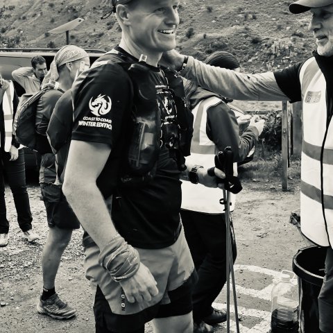 Lakeland100 2025 76 miles in and smiling